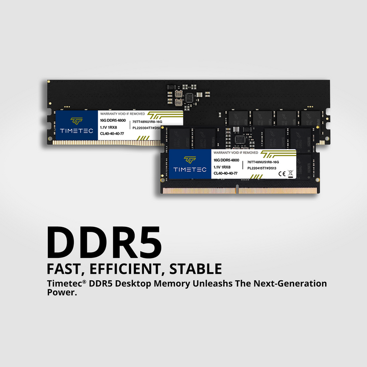 TIMETEC Releases Premium DDR5 Memories for Desktops and Laptops