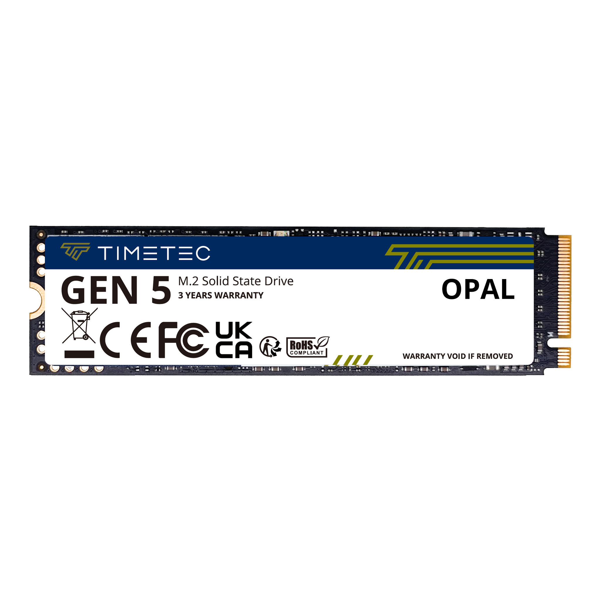 TIMETEC PREMIUM M.2 NVMe PCIe 5.0 Gen 5x4 OPAL SED SSD (No DRAM)
